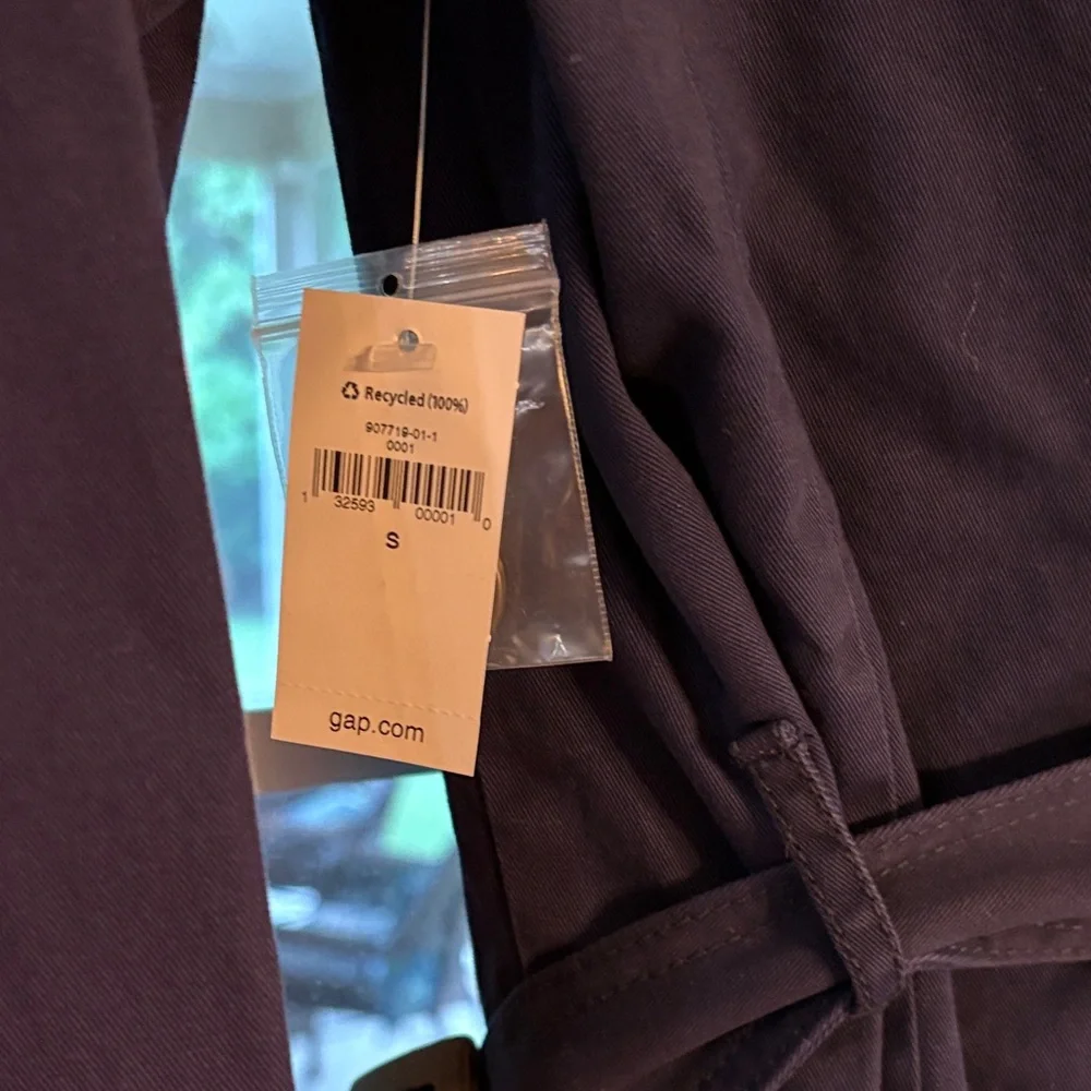 GAP Women's Deep Blue Trench Coat - Picture 6 of 8